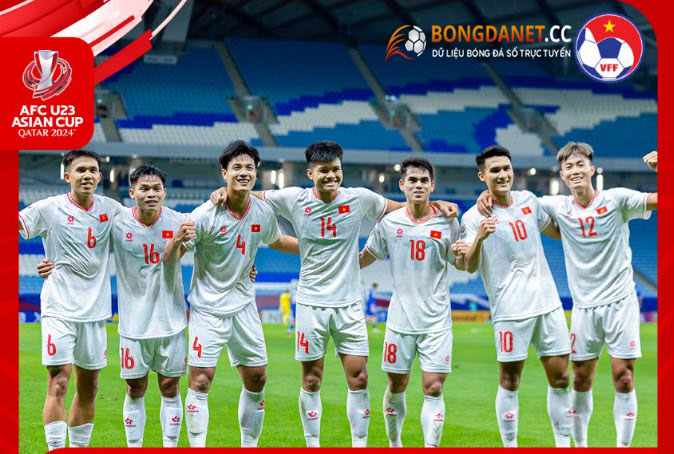 Đội tuyển U23 Việt Nam ghi bàn thắng trước đối thủ U23 Kuwait