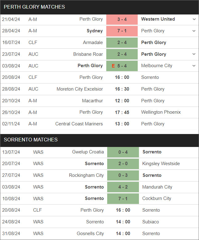 Perth Glory vs Sorrento - Ảnh 1