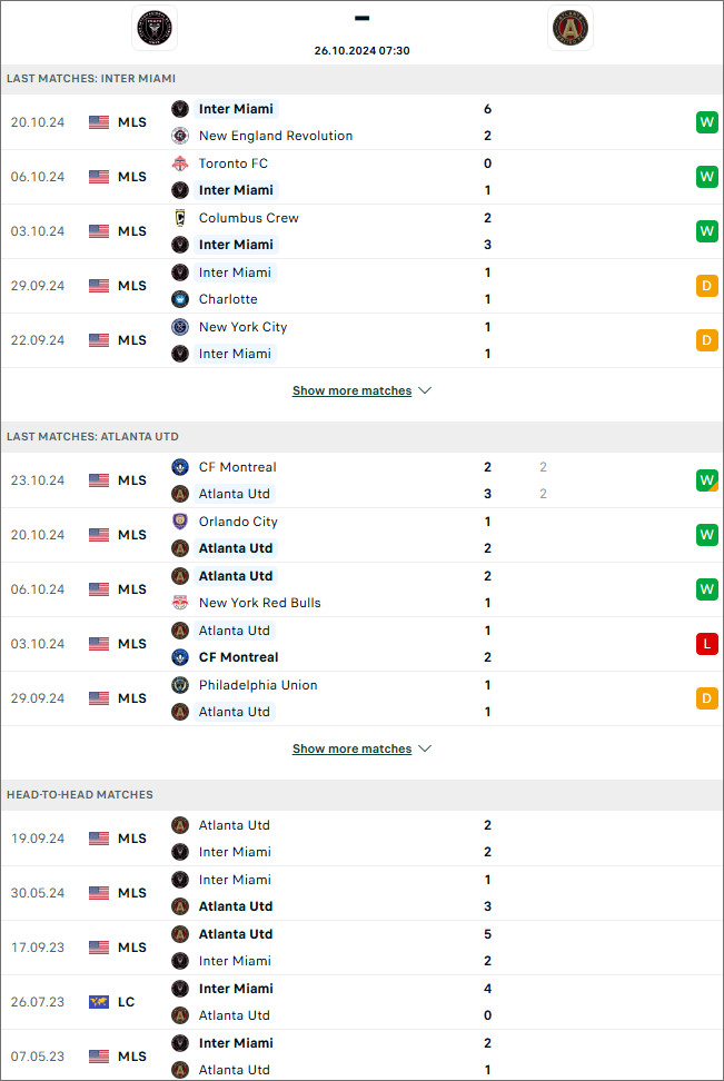 Inter Miami vs Atlanta United, 7h30 ngày 26/10 - Ảnh 1