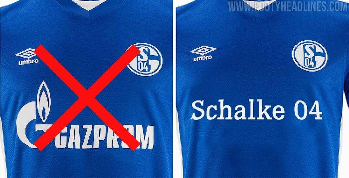 Schalke xoá thẳng tên nhà tài trợ nước Nga khỏi áo đấu sau xung đột Đông Âu