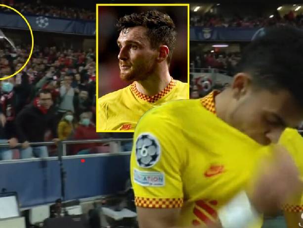 Andy Robertson lên án các CĐV của Benfica