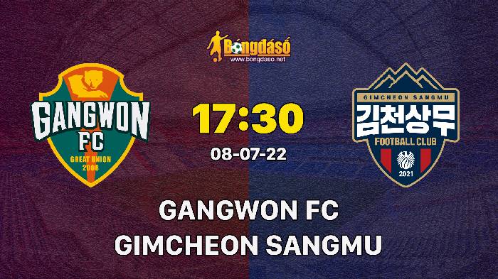 Soi kèo Gangwon FC vs Gimcheon Sangmu, 17h30 ngày 08/07/2022, K-League 1 2022