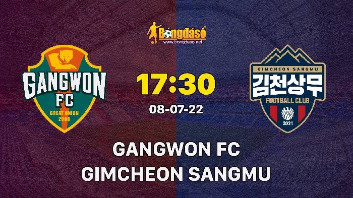Soi kèo Gangwon FC vs Gimcheon Sangmu, 17h30 ngày 08/07/2022, K-League 1 2022