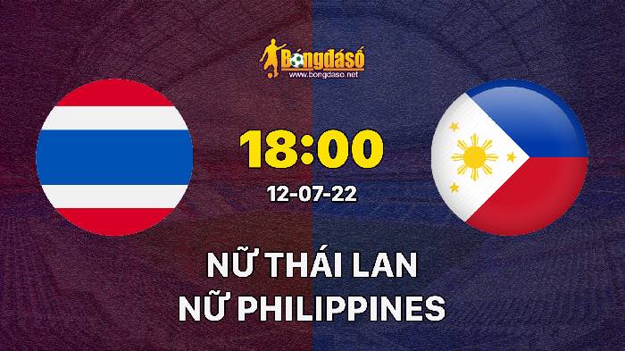 Soi kèo Thailand vs Philippines, 18h00 ngày 12/07/2022, AFF Women's Championship 2022