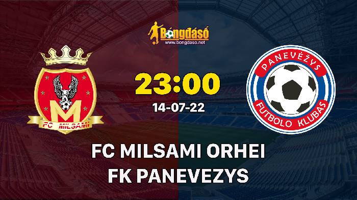 Nhận định FC Milsami Orhei vs FK Panevezys, 23h00 ngày 14/7, Europa Conference League