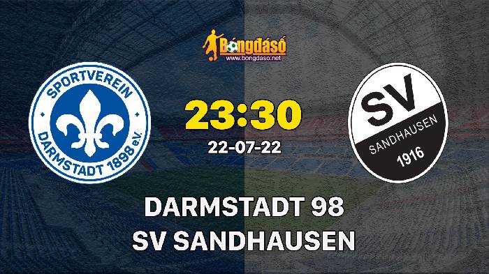 Nhận định Darmstadt 98 vs SV Sandhausen, 23h30 ngày 22/07/2022, Giải Bundesliga 2 2022