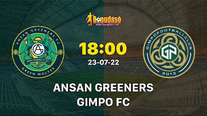 Soi kèo Ansan Greeners FC vs Gimpo FC, 18h00 ngày 23/07/2022, K-League 2 2022