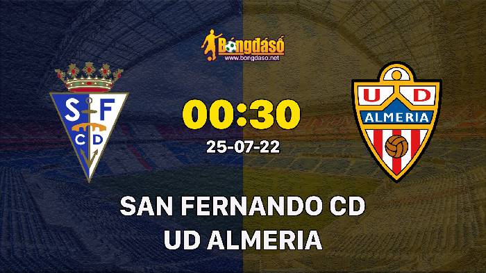 Soi kèo San Fernando CD vs Almeria, 00h30 ngày 25/07/2022, Giao Hữu 2022