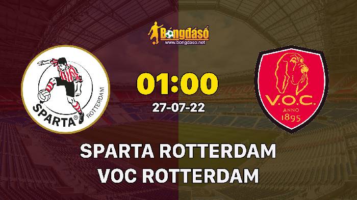 Nhận định Sparta Rotterdam vs VOC Rotterdam, 01h00 ngày 27/07/2022, Giao Hữu 2022