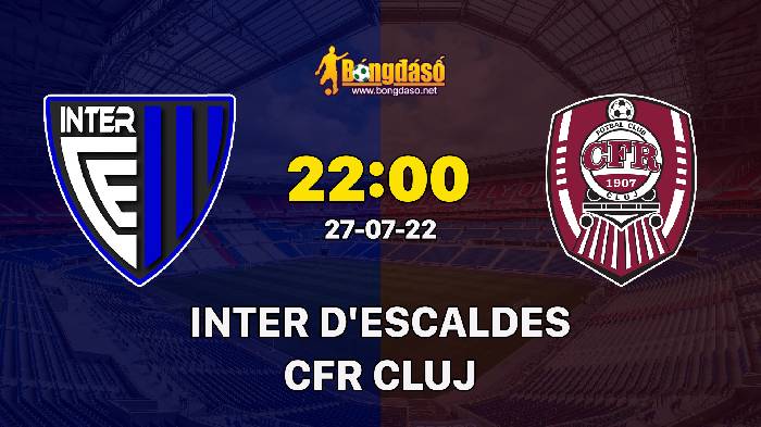 Nhận định Inter Club d'Escaldes vs CFR Cluj, 22h00 ngày 27/07, Europa Conference League