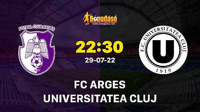 Nhận định ACS Champions FC Arges vs Universitatea Cluj, 22h30 ngày 29/07, VĐQG Romania 