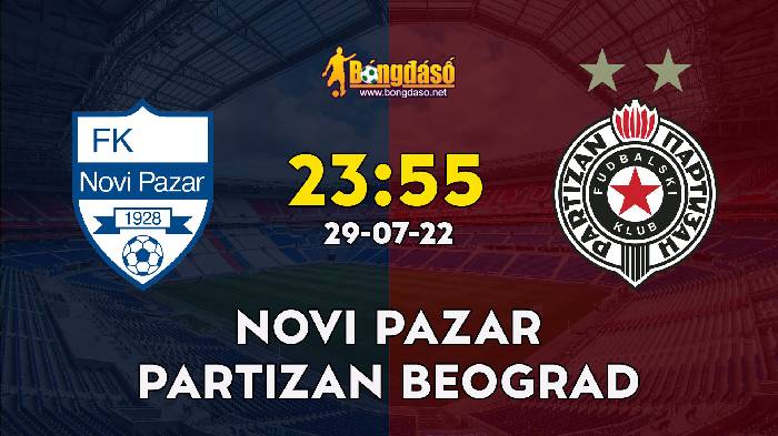 Nhận định Novi Pazar vs Partizan Beograd, 23h55 ngày 29/07, VĐQG Serbia 