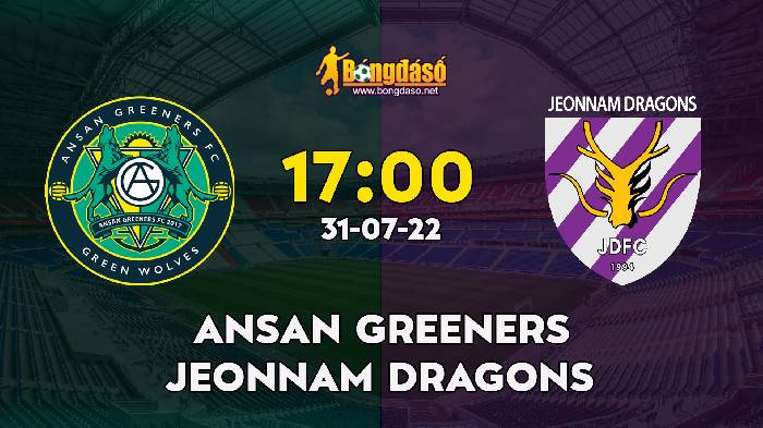 Nhận định Ansan Greeners vs Jeonnam Dragons, 17h00 ngày 22/6, K League 2