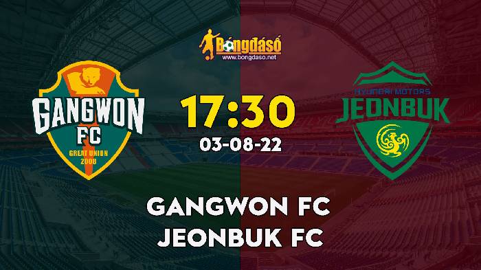 Nhận định Gangwon FC vs Jeonbuk FC, 17h30 ngày 03/08, K League 1 