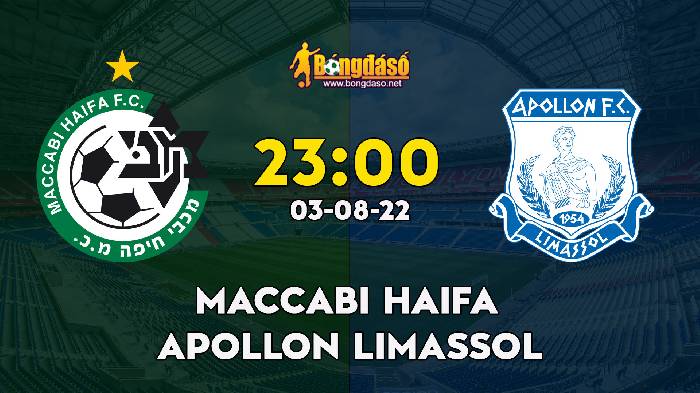 Nhận định Maccabi Haifa vs Apollon Limassol,  23h ngày 03/08, Champions League