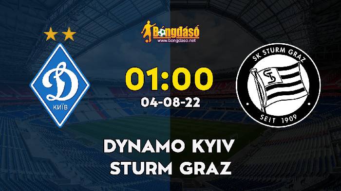 Nhận định Dynamo Kyiv vs Sturm Graz, 1h ngày 04/08, Champions League 