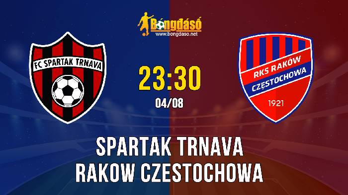 Nhận định Spartak Trnava vs Rakow Czestochowa, 23h30 ngày 04/08, Europa Conference League 